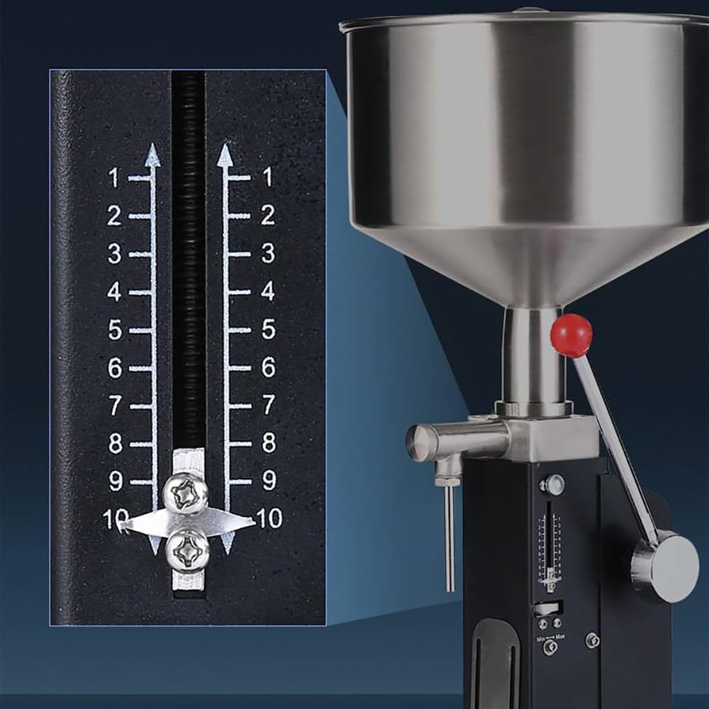 Ręczna Maszyna Do Napełniania Płynami, Napełniacz Do Butelek 5-60 Ml/10-120 Ml, Przepływ 0,7 L/min, Obracanie, Aby Dostosować Ilość Napełnienia, Do Pasty I Płynu, Wody, Kremu Kosmetycz