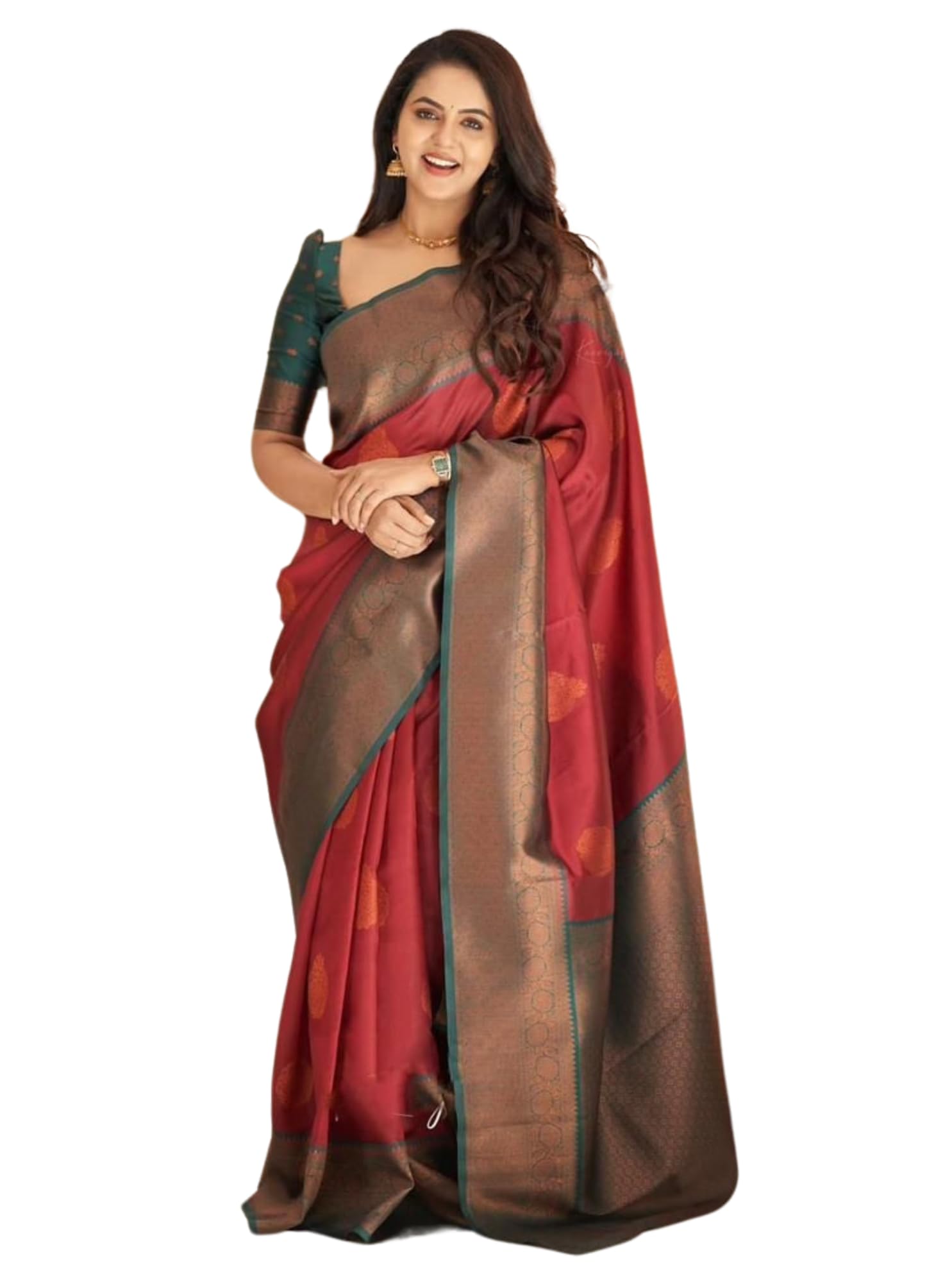 Shiv TextilesWomen's Banarasi Silk Saree