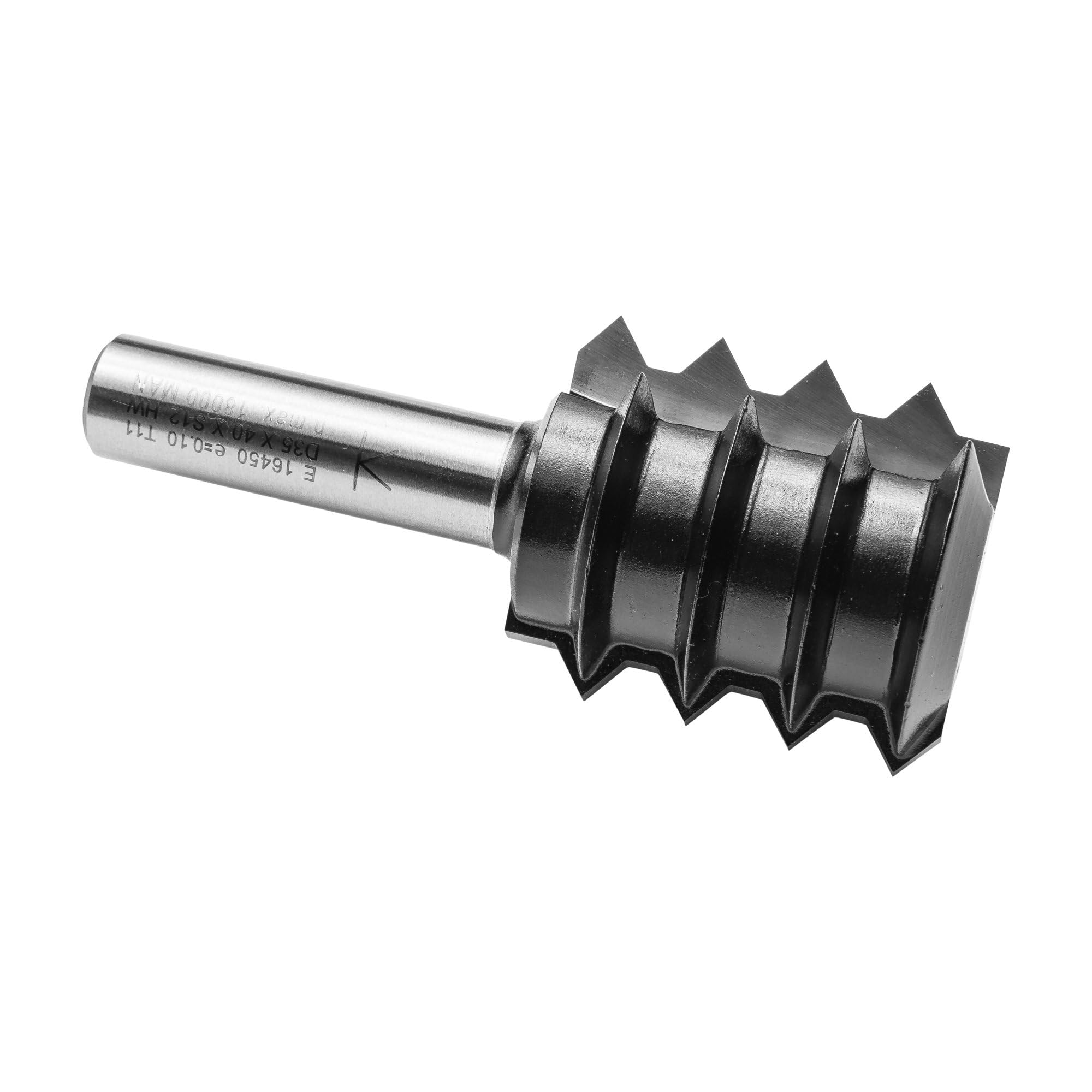 ENT 16450 Frez do uzebien "V" w wegliku, chwyt (S) 12 mm, srednica (D) 35 mm, NL 40 mm, T 4 mm, M 4,76 mm, E 80°, SL 40 mm