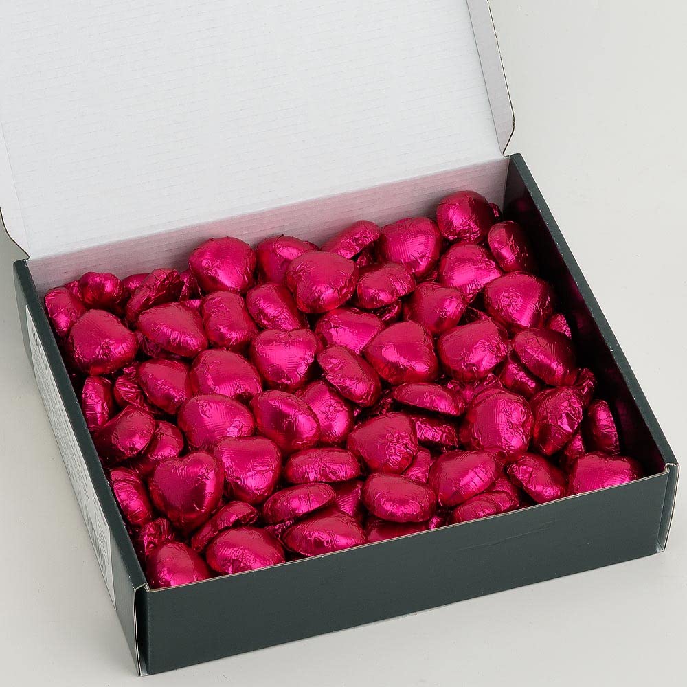 Italian Options Milk Chocolate Foiled Hearts, 30 Chocolates, Purple Foil — view 17