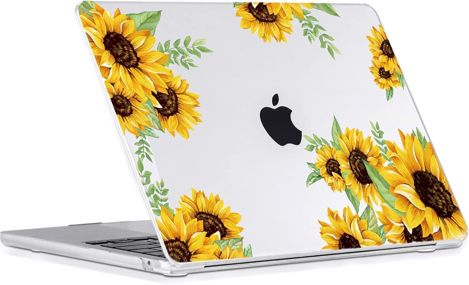 Compatible with MacBook Air 13.6 inch Case 2022-2025 A3240 M4 A3113 M3 A2681 M2 Chip, Sunflower Plastic Hard Case with Keyboard Cover & Screen Protector Compatible for MacBook Air 13" - Image 3