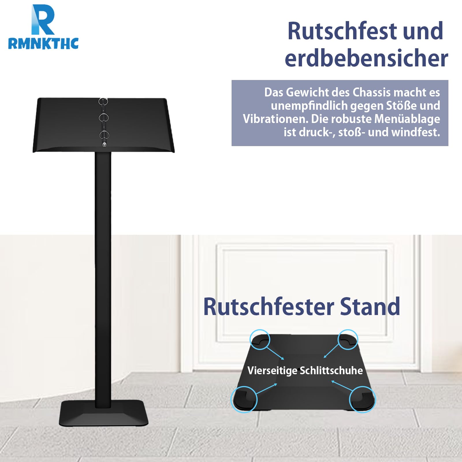 Menüständer Outdoor Metall | Wetterfest mit Werkzeugset Aufsteller