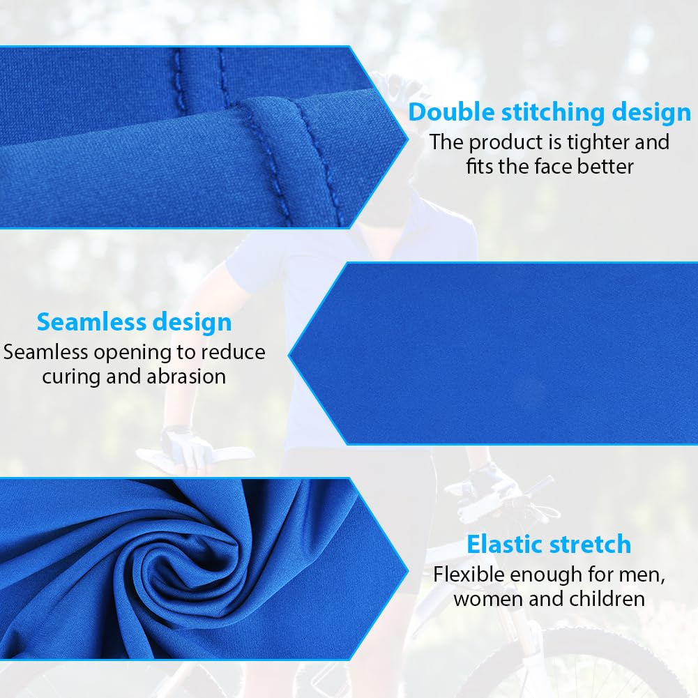 flintronic Copricapo, 6 Pezzi Multifunzione Fascia, Bandana Sciarpa di Riciclaggio della Bici Tubo Elastico Fascia Scaldacollo Balaclava Maschera UV Residence per Yoga Climb Ciclismo Escursionismo