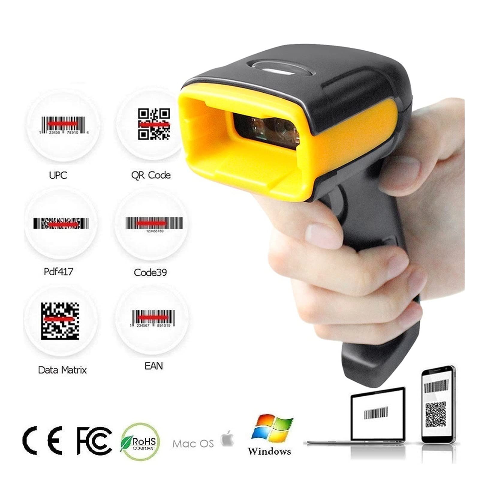 Producenci etykiet 58mm Bluetooth Drukarka termiczna Bezprzewodowa drukarka PUS do komputera komórkowego Windows Support Cash Cash Biurkowe termiczne drukarki etykiet (Size : 5805DD Portable)