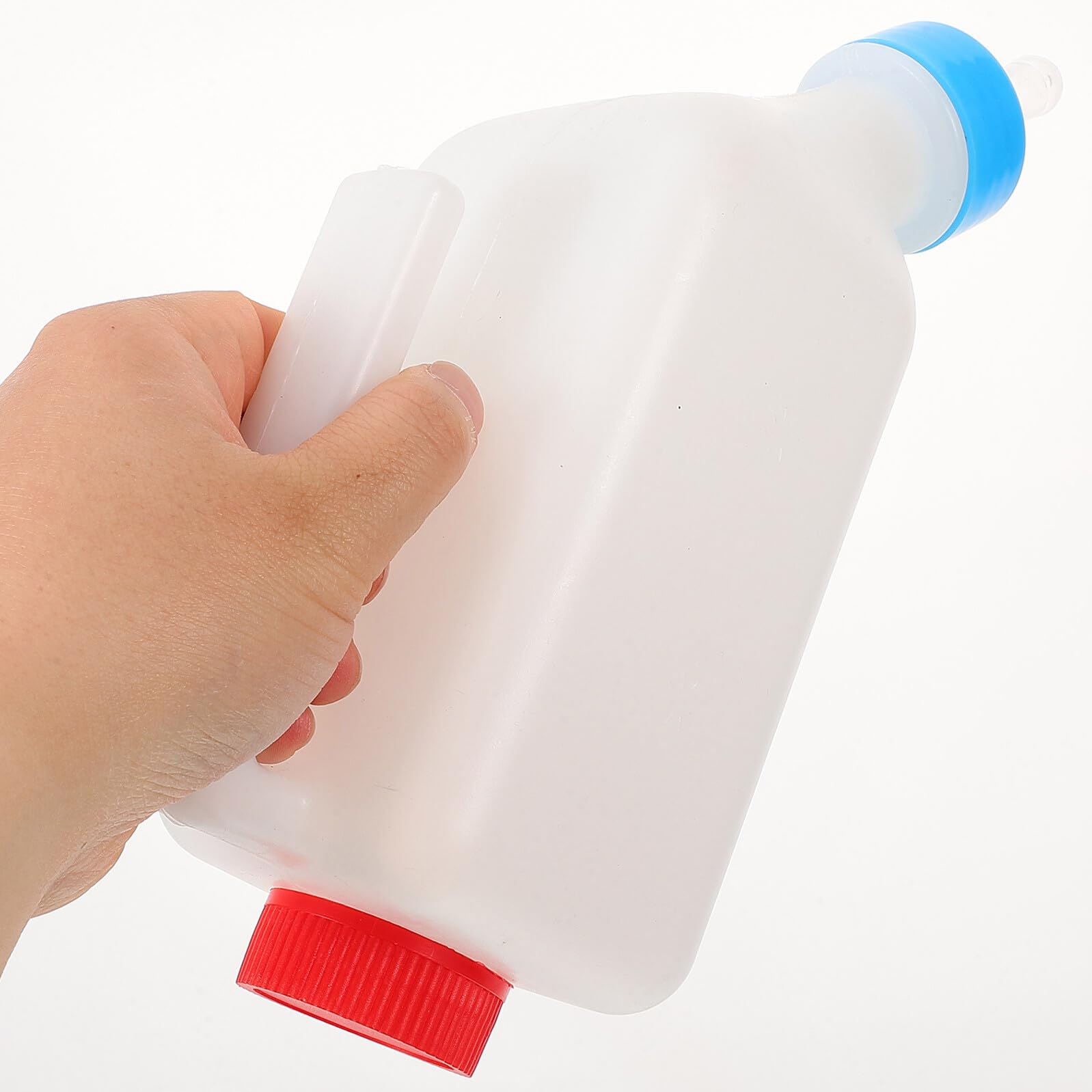 DECHOUS Biberon Sospeso per Agnelli e Vitelli 800 Ml con Tettarella Realistica Mangiatoia per Latte di Capra e Piccoli Animali Alimentazione Efficiente per Allevamenti e Uso All’Aperto