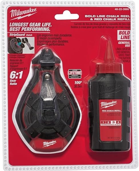Milwaukee 48-22-3986 Bold Line Kit with Red Chalk