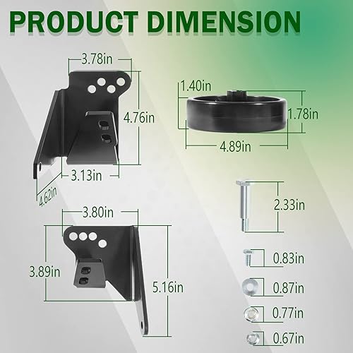 Miniatura 7 de Bonbo OEM-190-183 Kit de rueda de cubierta para tractor de césped MTD de 38 pulgadas y 42 pulgadas 2009 y anteriores