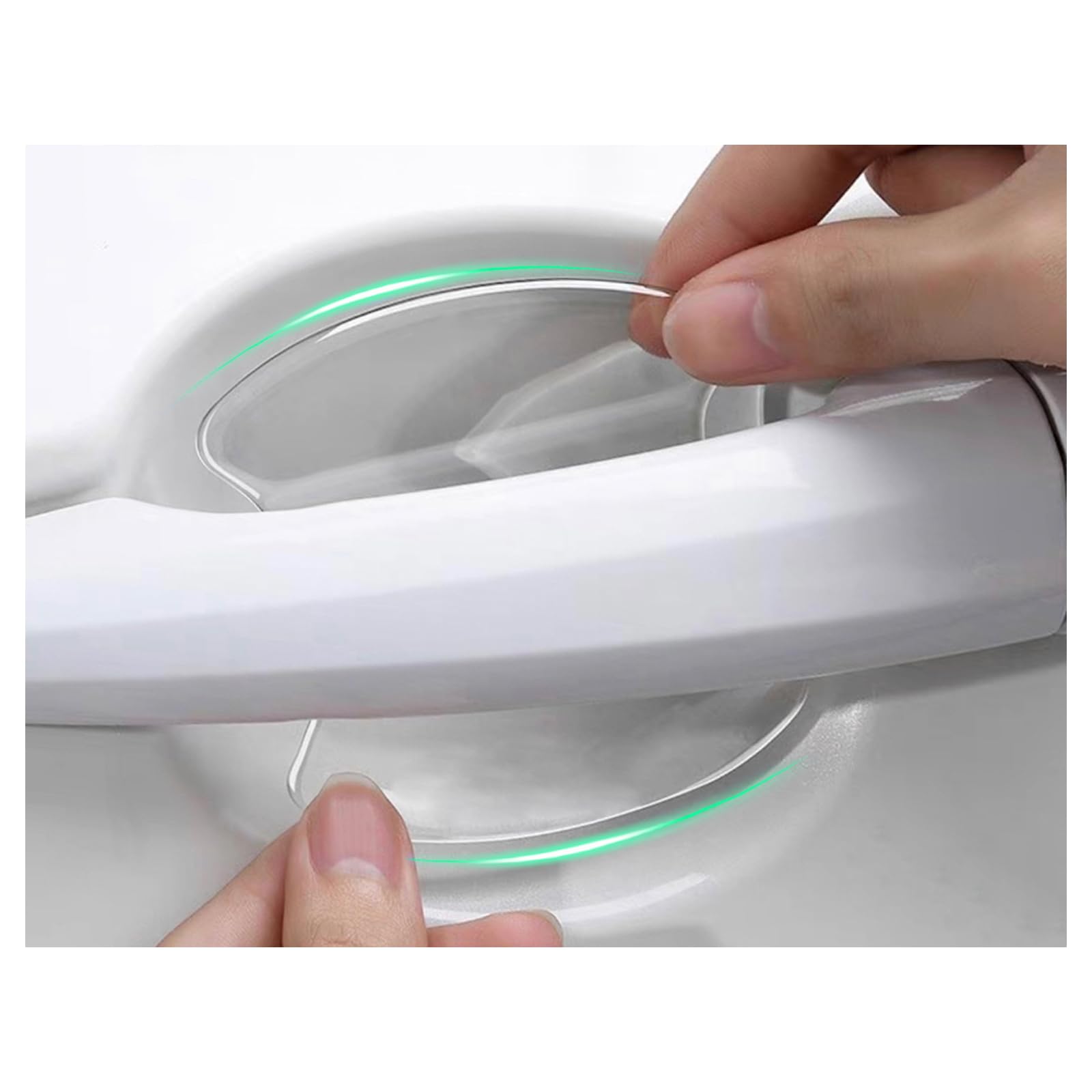 BAIYIUER ドアハンドルプロテクター ヴォクシー&ノア MZRA90W MZRA95W ZWR90W ZWR95W 90系 R4.1~ に対応 ドアノブ 引っかき傷防止 8枚セット 透明