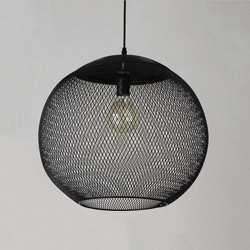 SXECAEPS American Retro Industrial Wind Iron Net Chandelier Country Loft Nostalgic Personality Bar Hanging Lamp Restaurant Pendant Light,for Living Room