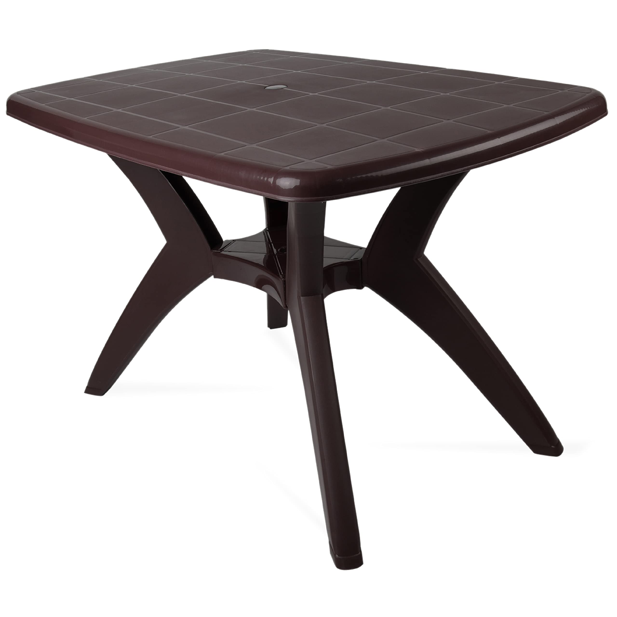 OAKNEST Supreme Melody Plastic Rectangular Dining Table for Dining Room Set, Cafe, Restaurent ETC.| 6 Months Warranty* (Globus Brown)-image-39