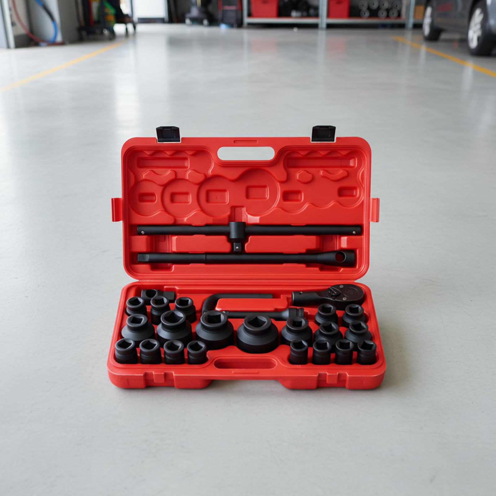 Jeu Douilles Impact 3/4" 1" 21-65mm 26 Pièces Coffret Pro Poids Lourd
