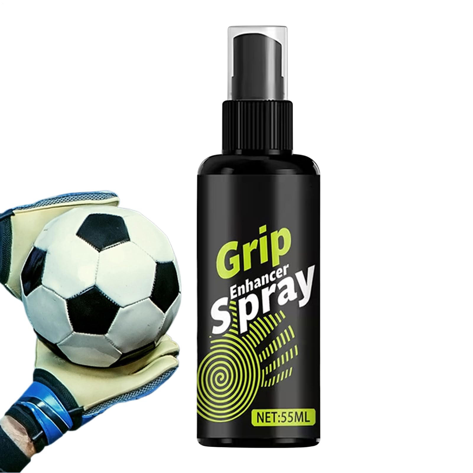 Goalie Glove Glue,55ml Sticky Grippy Adhesive | Grip Spray for Football Gloves - for Volleyball Baseball Boxing Golf Training Kids Youth Adult Soccer