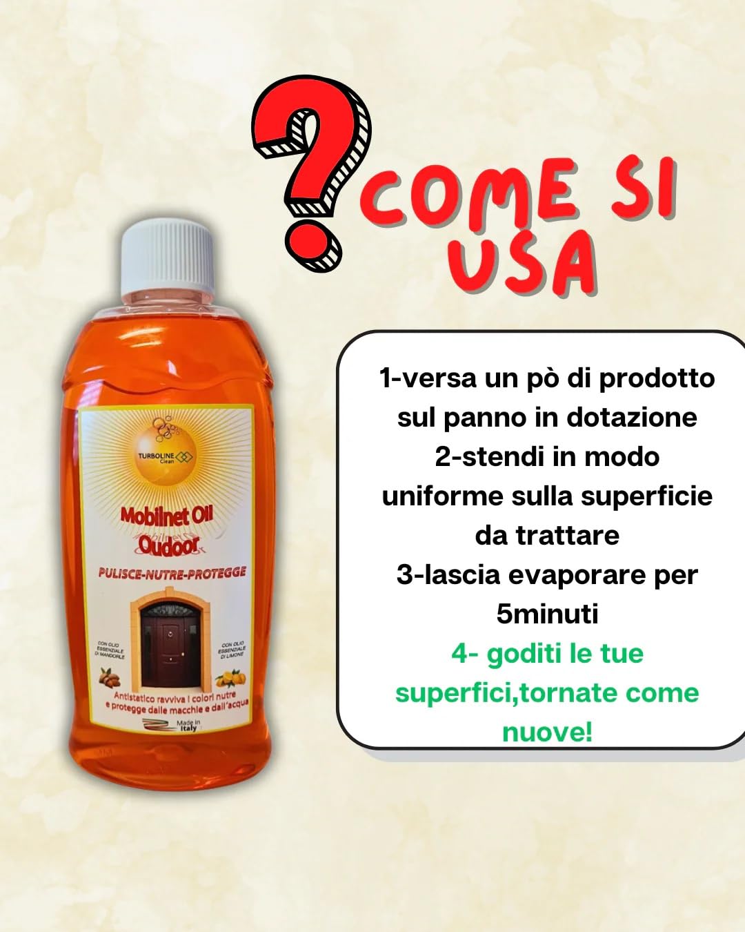 Olio Protettivo per Legno da Esterni 2x500 ml con Panno Incluso