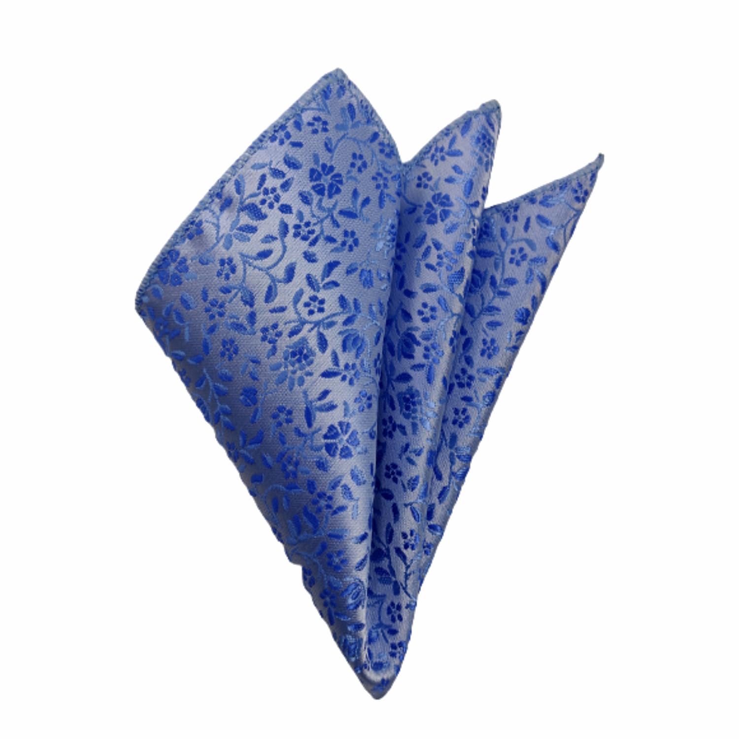 France Men's Pocket Squre self design light blue Color Free Size-image-42
