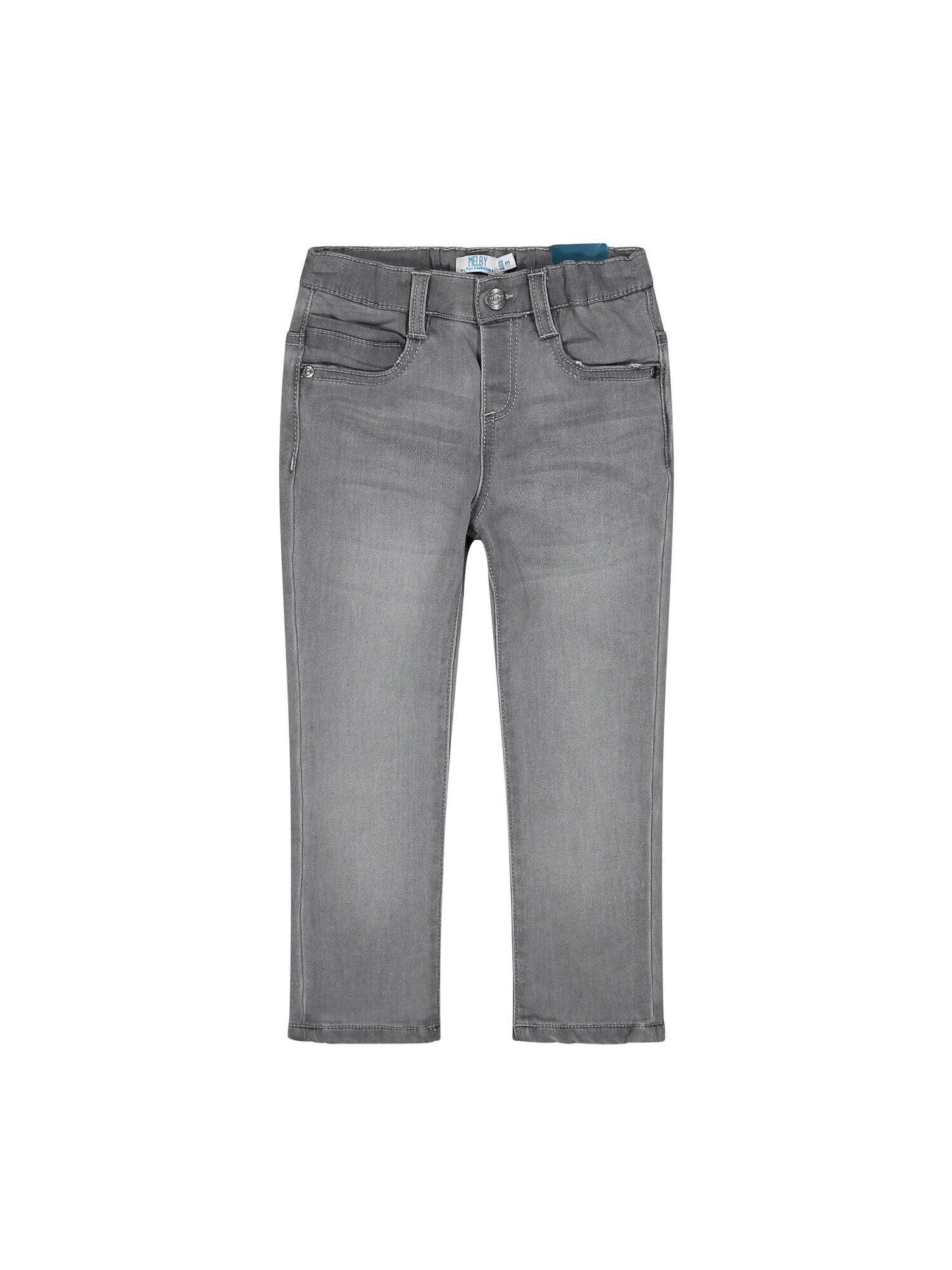 Jeans enfant gris Melby en coton extensible pour bébé de 6 mois