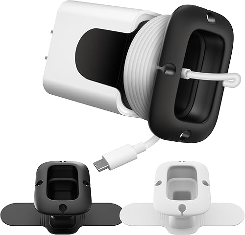 Miniatura 8 de Nearockle Organizador de cargador plegable para cable de carga, compatible con bloque de cargador USB C, cargador de MacBook, cables de carga de PC,