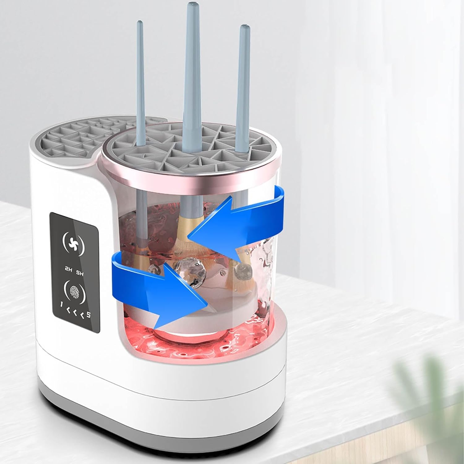 Machine De Nettoyage 3 En 1 Pour Pinceaux De Maquillage - Nettoyage Rapide et Profond - Description