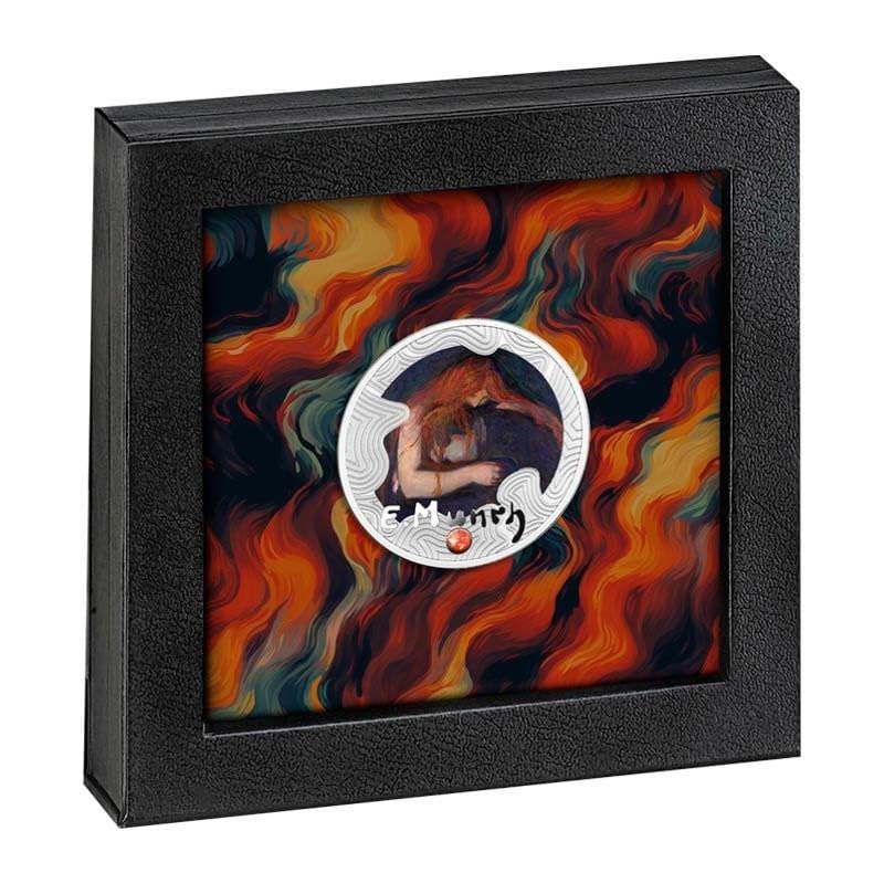 Edvard Munch Amor y Dolor Moneda de Plata