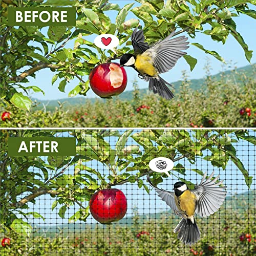 Bird Netting For Garden,7X100 Feet Fruit Tree Netting For Squirrels And Birds,Bird Netting For Fruit Trees,Garden Netting Mesh,Deer Netting For Plants,Plant Netting For Squirrels #TOP5