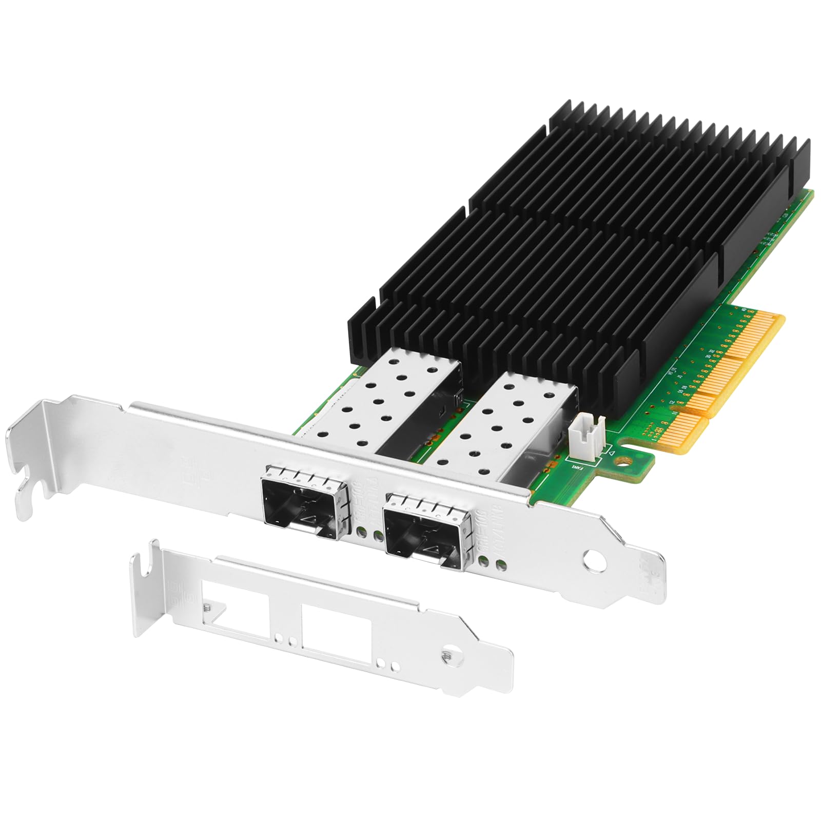 25 GbE Dual Port SFP28 karta sieciowa, do MCX4121A-ACAT, z chipsetem ConnectX-4 LX, ulepszony duży zbiornik grzewczy dla doskonałego chłodzenia, PCIe 3.0 x8, RDMA RoCE, SR-IOV