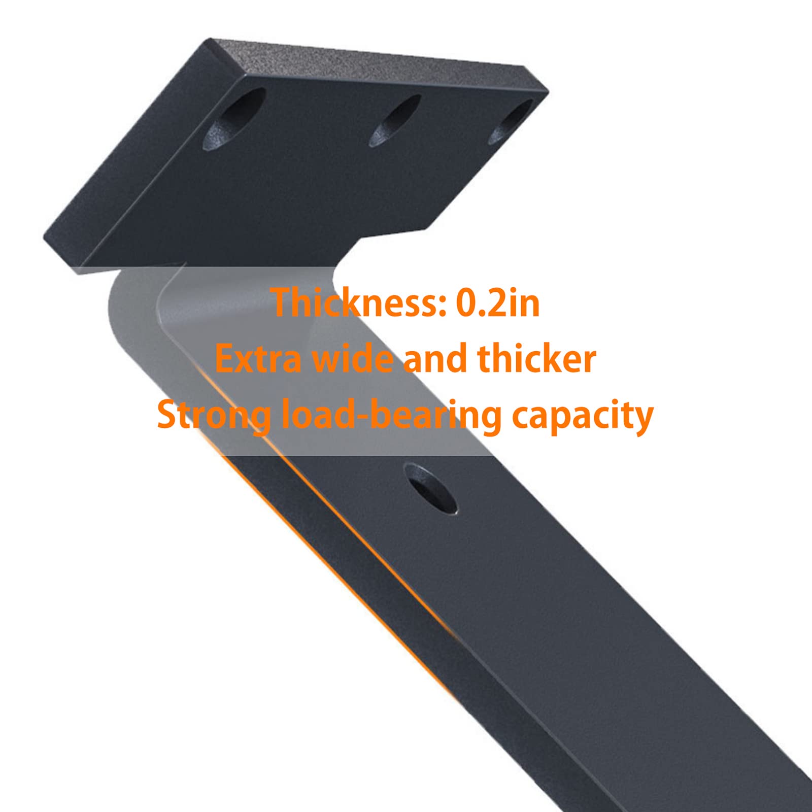 Confezione da 2 staffe per mensole da parete resistenti per mensole galleggianti DYI, supporto a L per scaffalature aperte, ideali per cucina, bagno, garage, include viti da 25 cm, finitura oro
