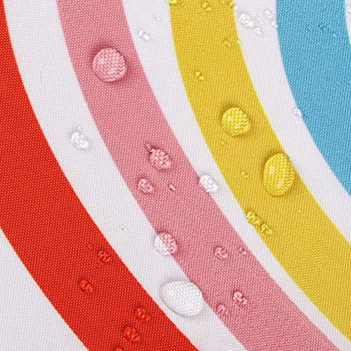 Hellotree Bath Rug And Shower Curtain Set, Microfiber Non Slip Bathroom Rug 19.7"X31.5" And 71"X71" Rainbow Fabric Shower Curtain Set With Free 12 Hooks - Rainbow Pattern #TOP4
