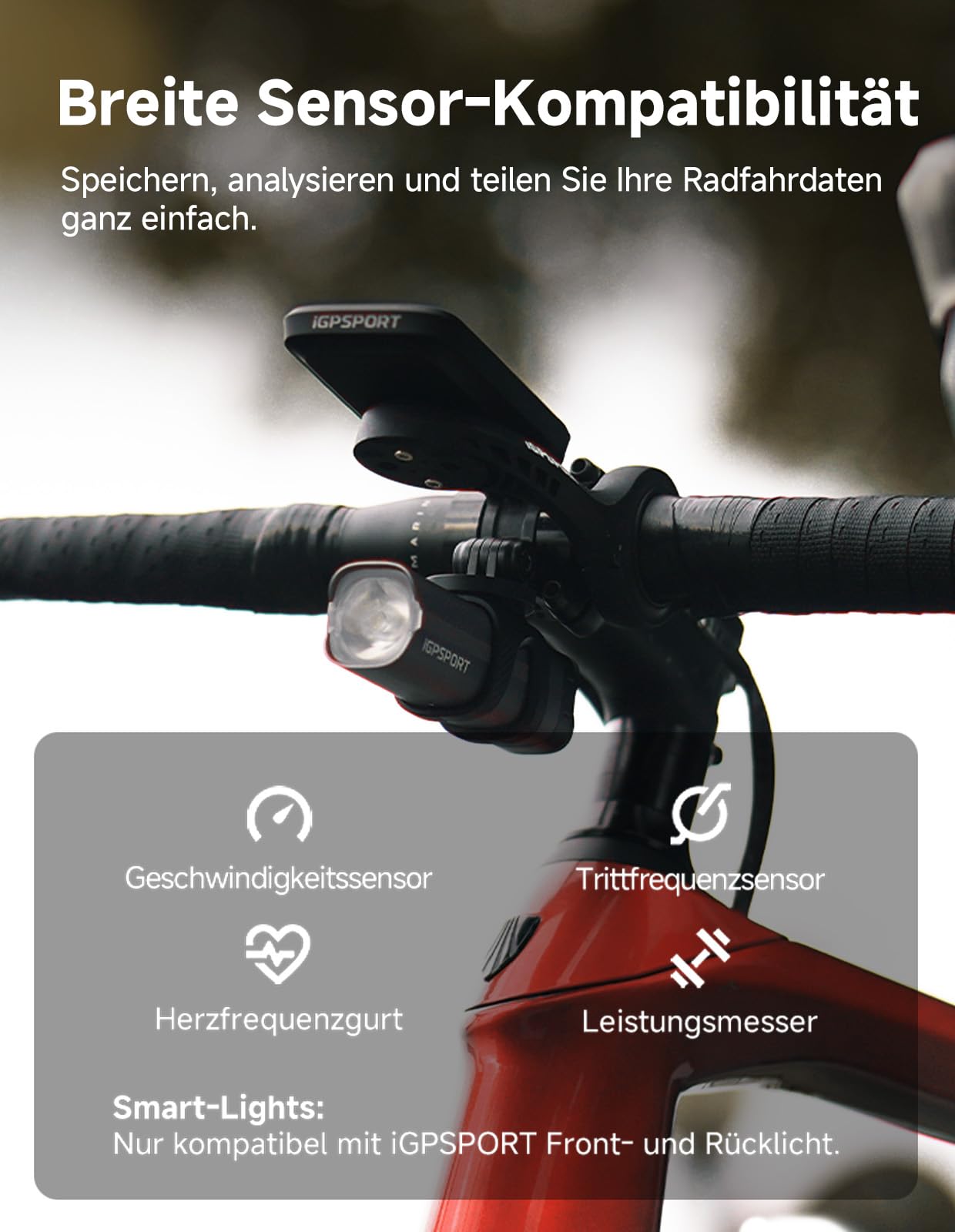 iGPSPORT BSC100MAX Fahrradcomputer Kabellos, 3 Zoll Display Automatische Aufnahme, 40H Akkulaufzeit, GPS Fahrradcomputer