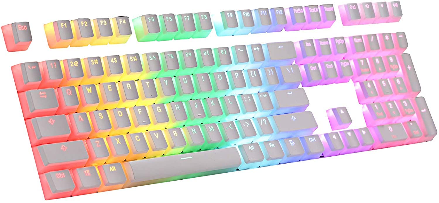 Buy Tobo PBT Double 108 Pudding Keycaps Set, Translucent OEM Profile