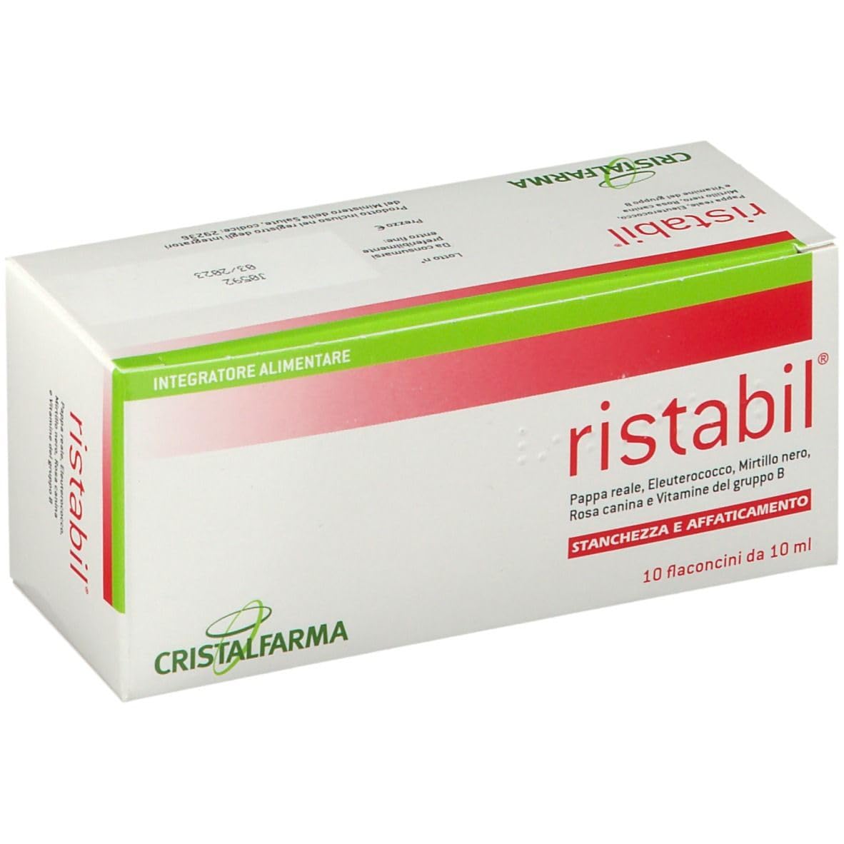 Integratore Alimentare Per L'Affaticamento Fisico E Mentale Ristabil 10 Flaconcini 10 Ml