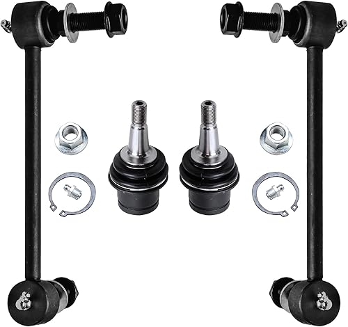 Detroit Axle - Kit de suspensión delantera RWD de 4 piezas para Chrysler 300 Dodge Challenger Charger Magnum, 2 rótulas inferiores 2 barras