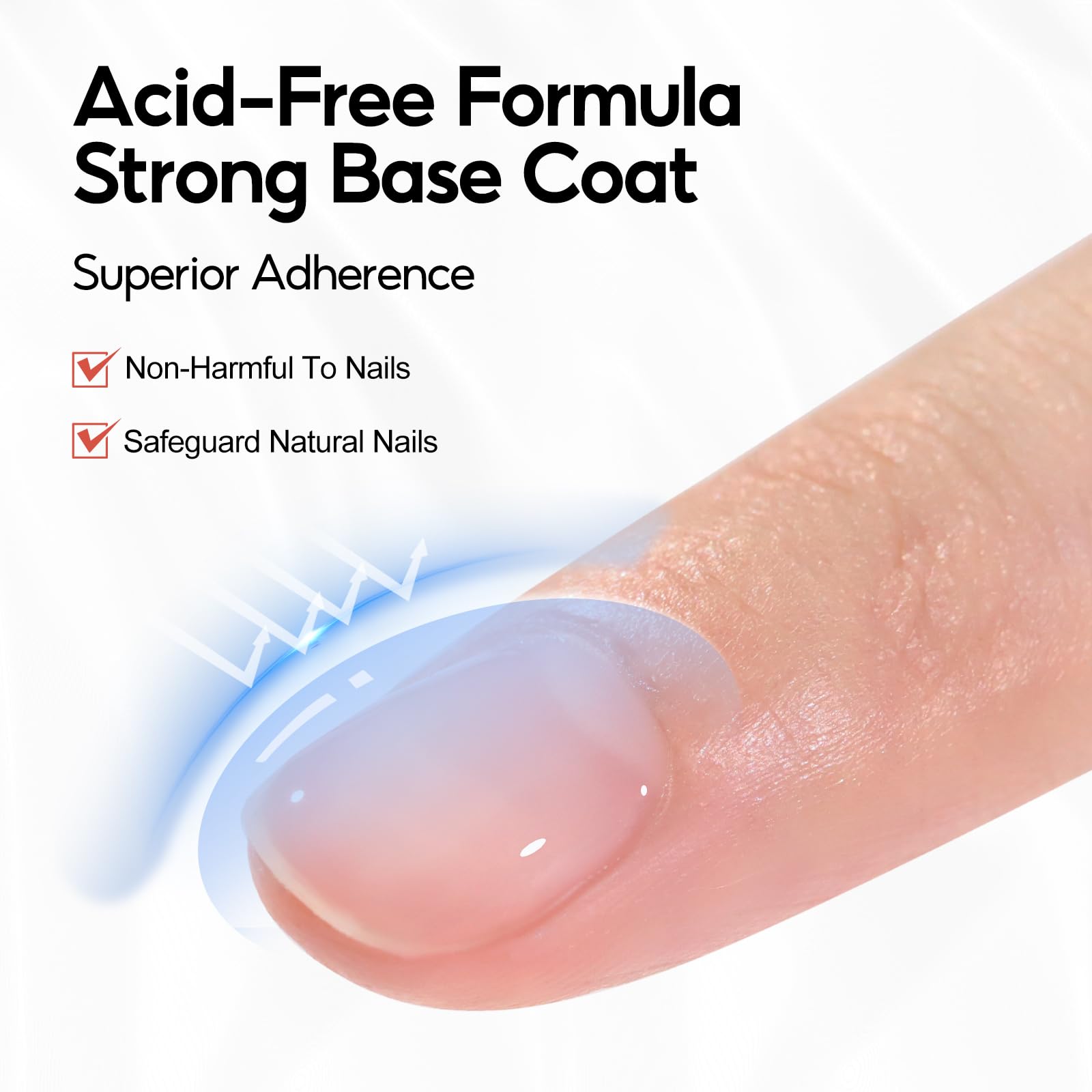 PEACECOLOR 15ML Base et Top Coat Vernis Semi Permanent Soak-Off UV/LED Gel UV No Wipe Top Coat et Base Coat pour Manucure DIY Home
