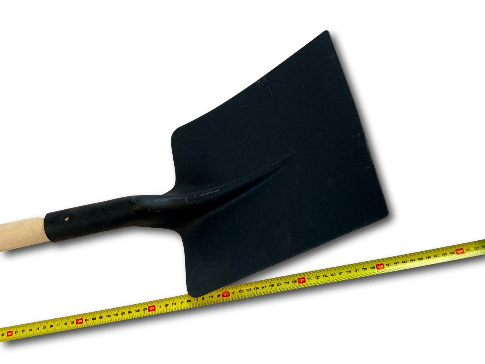 Pelle de terrassier | Manche 110 cm Bois fabriqué en France | Bout carré Acier | Pelle-bêche | Creuser trancher des Racines racler des Surfaces | Outil Jardinage | Kibros PELCARM