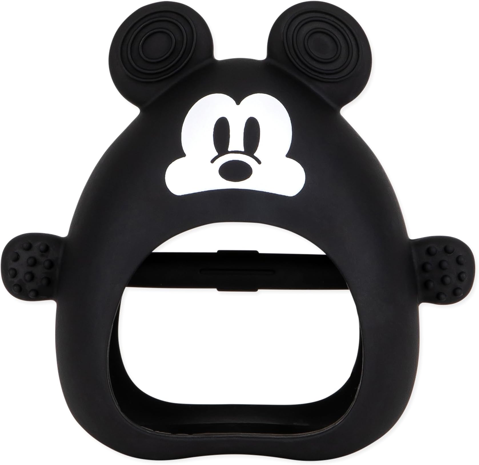 Disney Baby Silicone Undroppable Teething Mitt, Freezer Toy Teether Keys, Soft Flexible Platinum Silicone Pacifier to Chew, Cool Teether Gum Relief, Essentials Babies 3 Months, Mickey Mouse