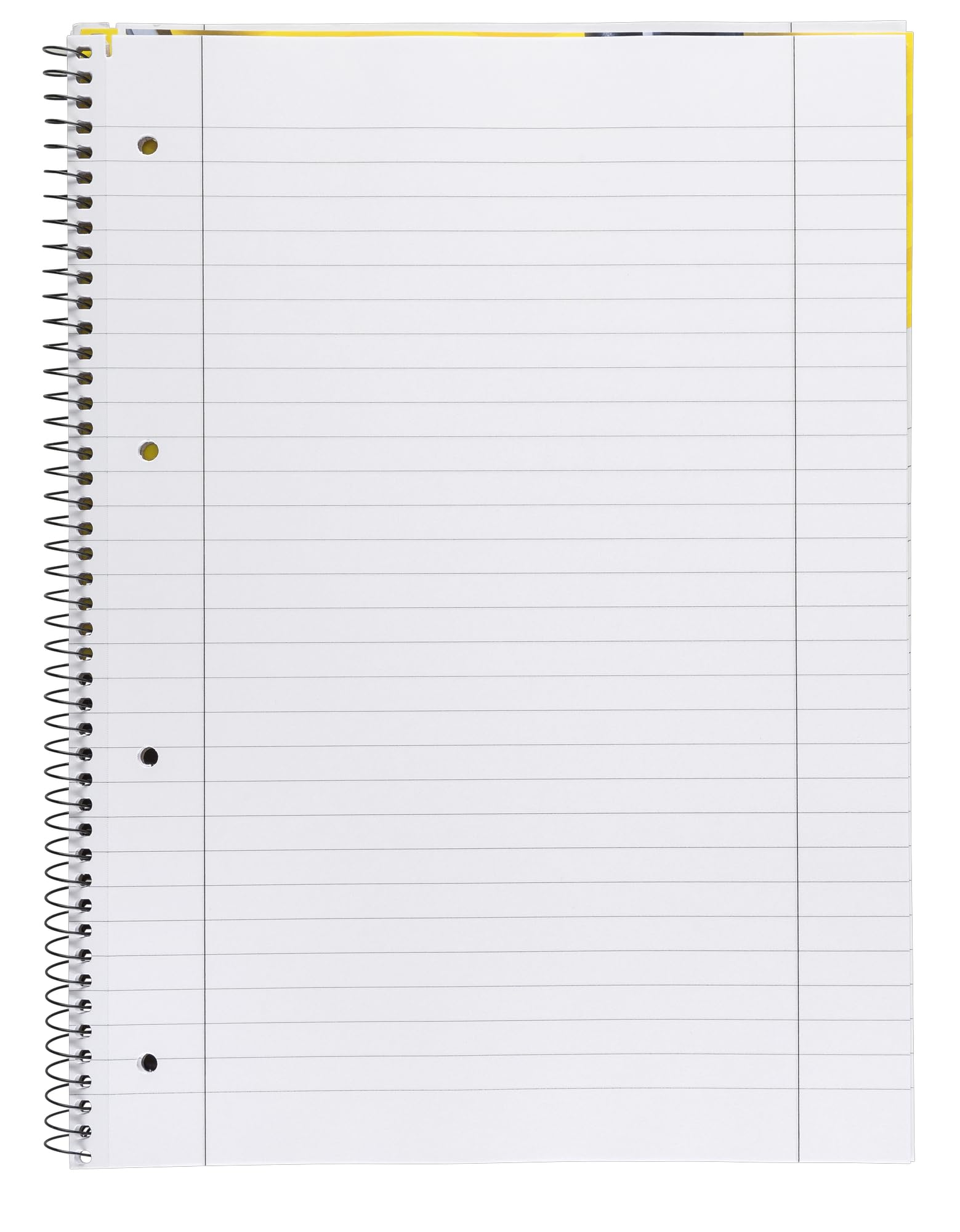 Idena Collegeblock A4 80 feuilles lignées double bord, bloc spirale 70g/m² 4 trous perforé