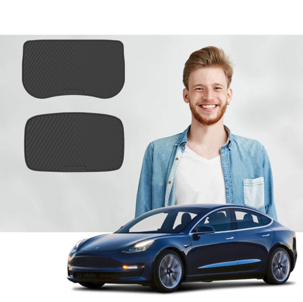Photo 1 of Road Comforts Front Trunk Mat + Storage Mat - Tesla Model 3 All Weather Mats (Does not Include Back Trunk Mat) -