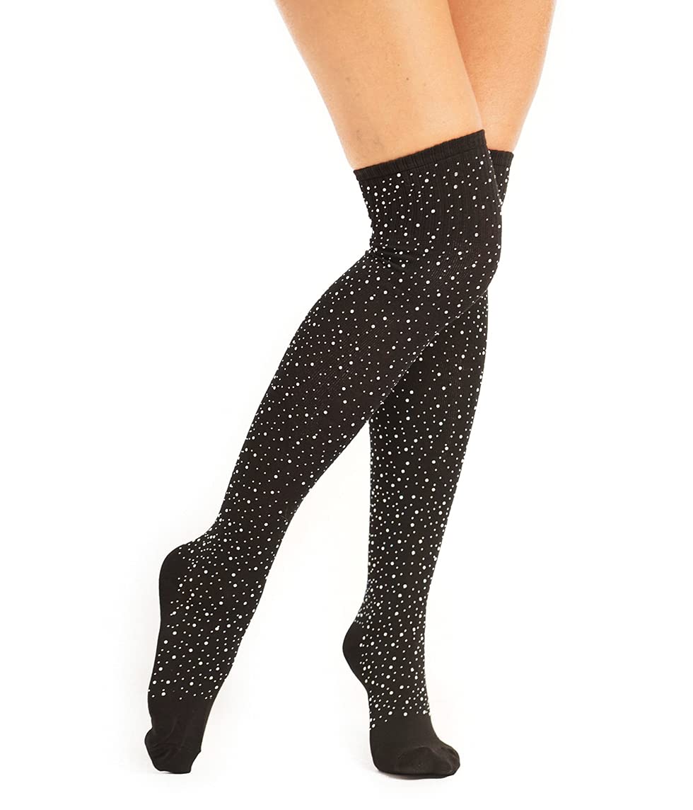 Over Knee Socks Women's Sparkle Rhinestone Stocking Long Casual Socks glitter High Boot Socks