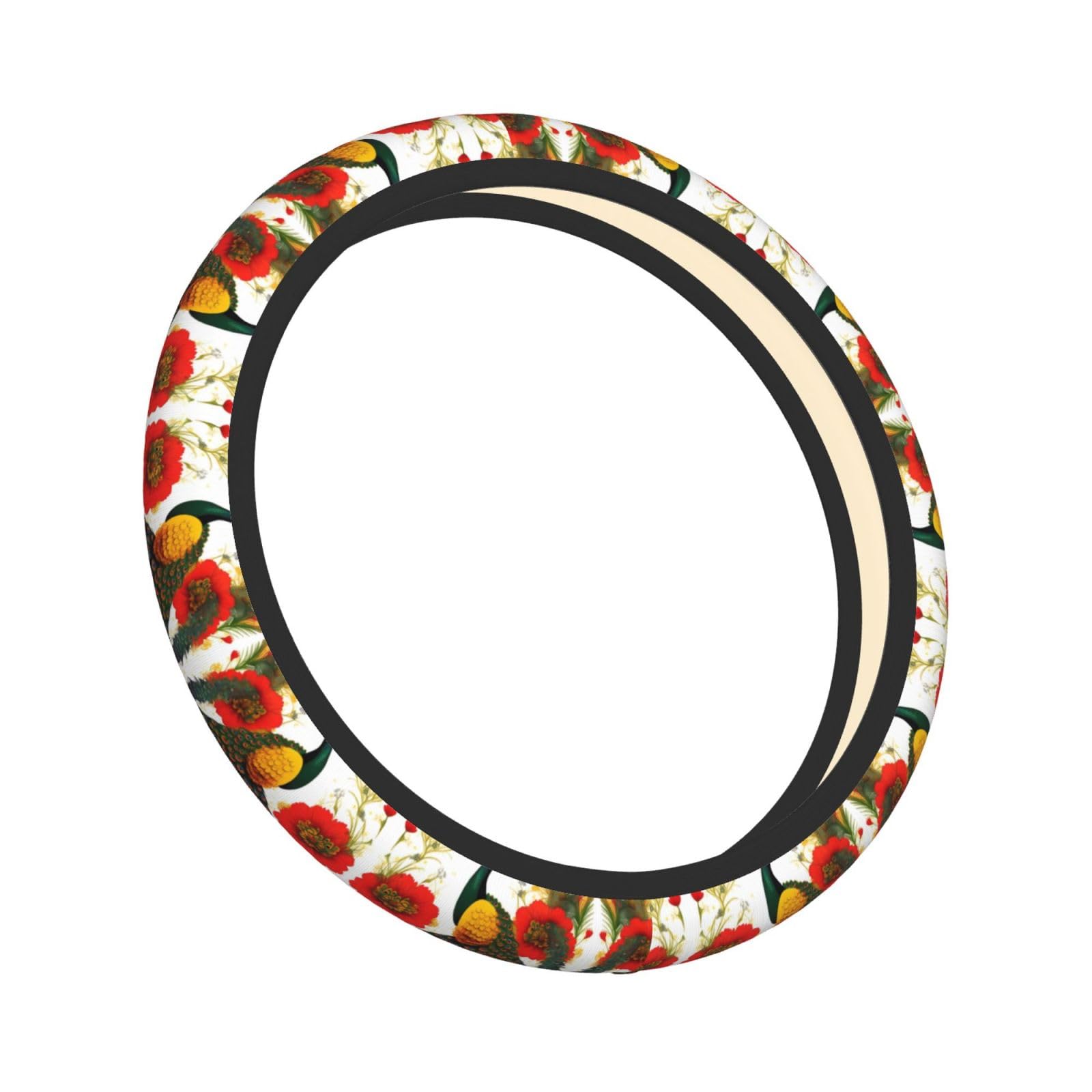 Tavola di legno Retro Fiore Rosso Dalia Stampa Antiscivolo