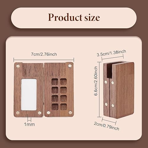 Miniatura 4 de Juego de mini pintura de acuarela 2026, mini juego de viaje de acuarela, kit de viaje de paleta de pintura de madera con colores, paleta de acuarela