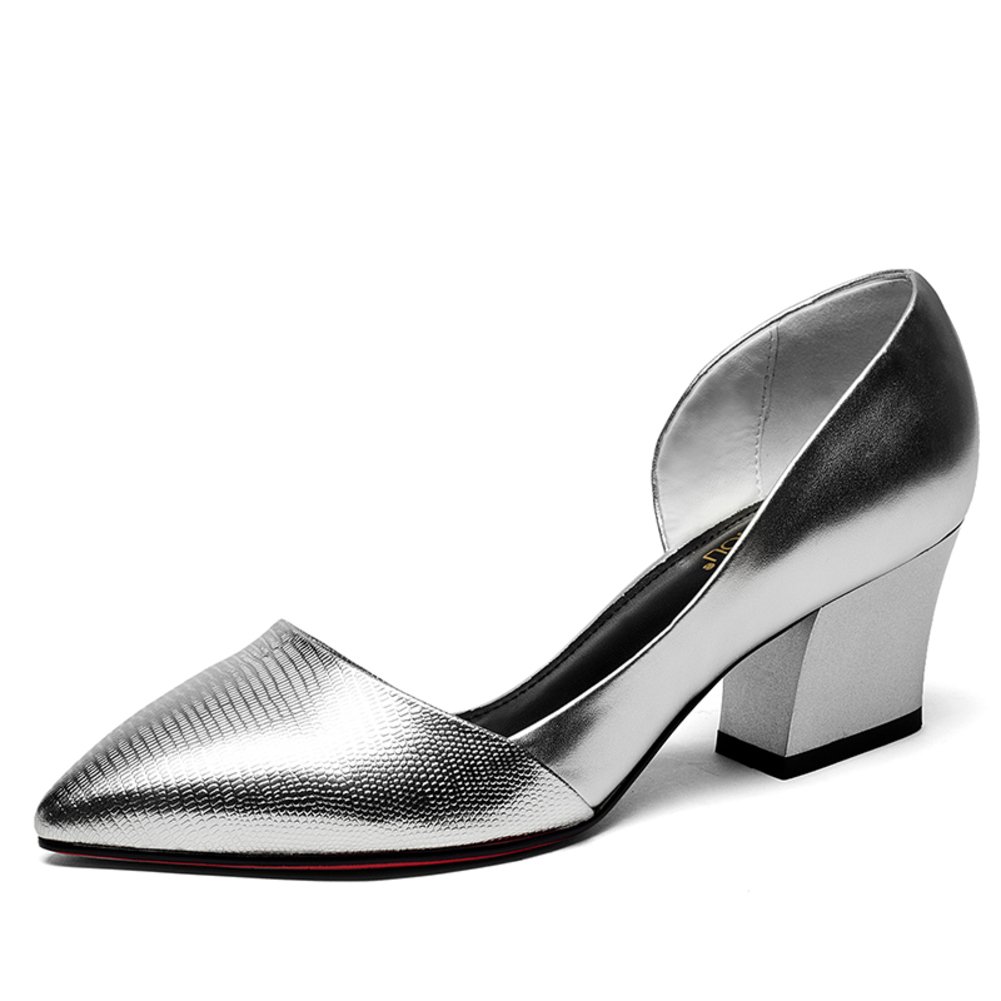 Chaussures à talon épais pour pieds de 23.8cm de longueur