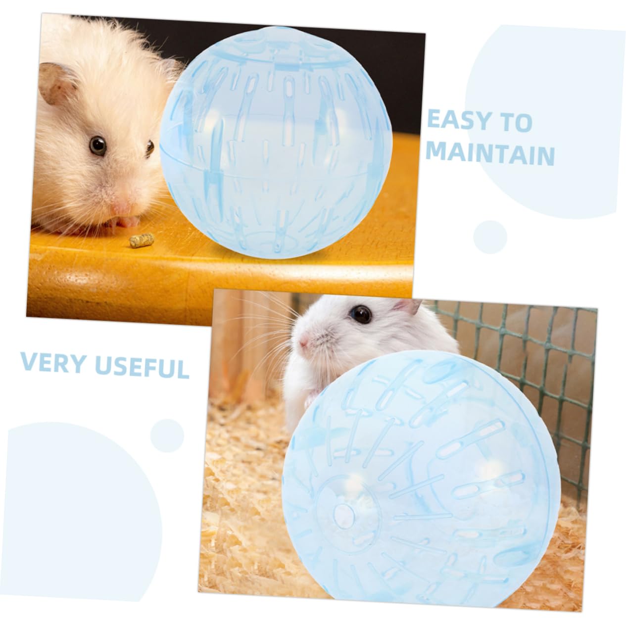 INOOMP 5stücke Funny Hamster Transparente Laufkugel Mit Belüftungsöffnungen Für Kleintiere Sicheres Und Langlebiges Spielzeug Für Hamster Chinchillas Und Ratten Fördert Gesunde