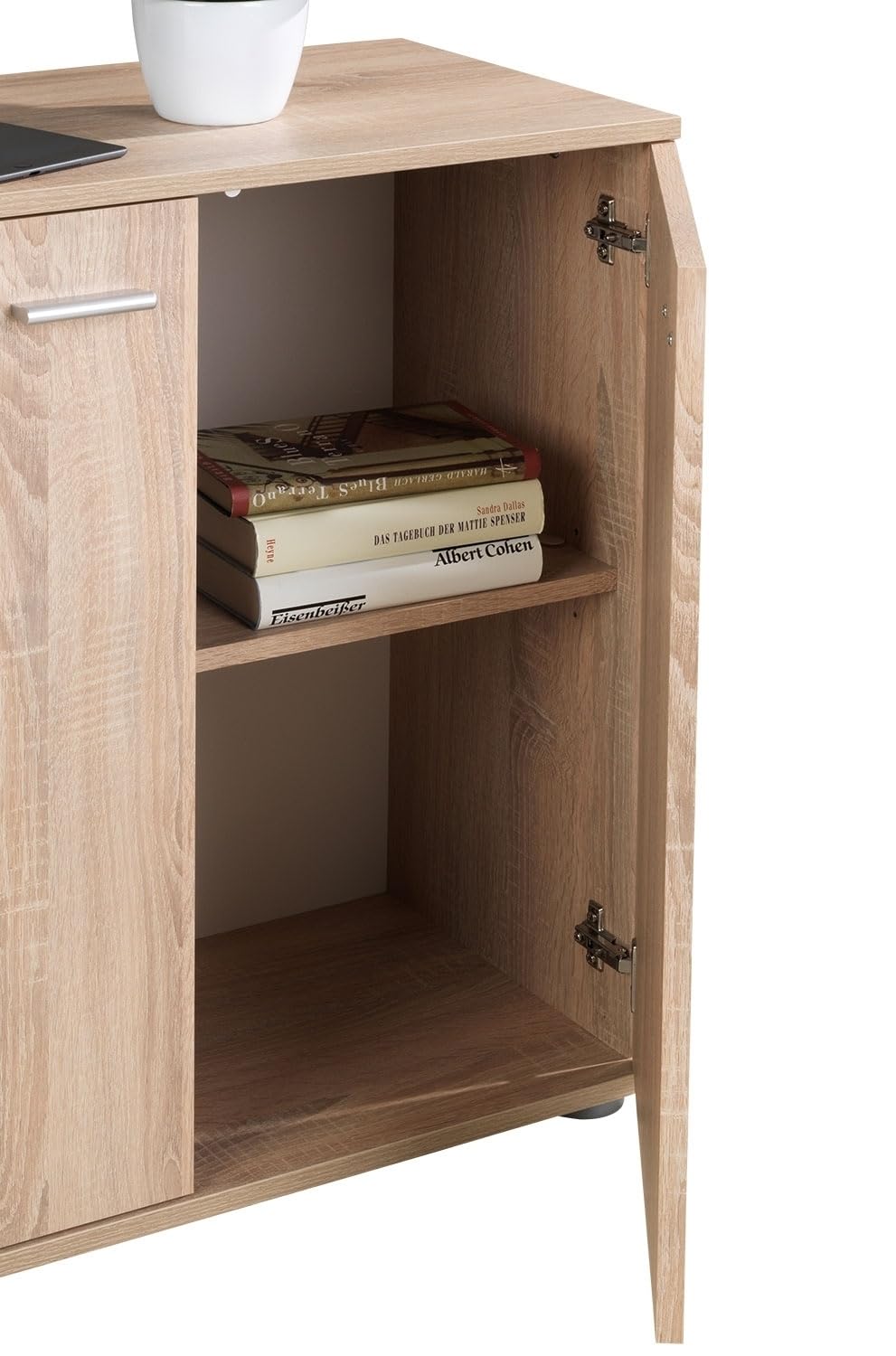 Kommode mit 2 Türen - Eiche Sonoma - 71 cm breit - Sideboard Mehrzweckschrank