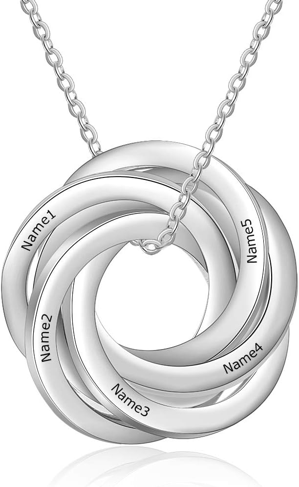 kaululu Mom Gifts Personalized Mom Necklace with Birthstone Custom Name Necklaces with Beads for Women Gold Necklace for Mother Wife Grandma Mothers Day Necklace