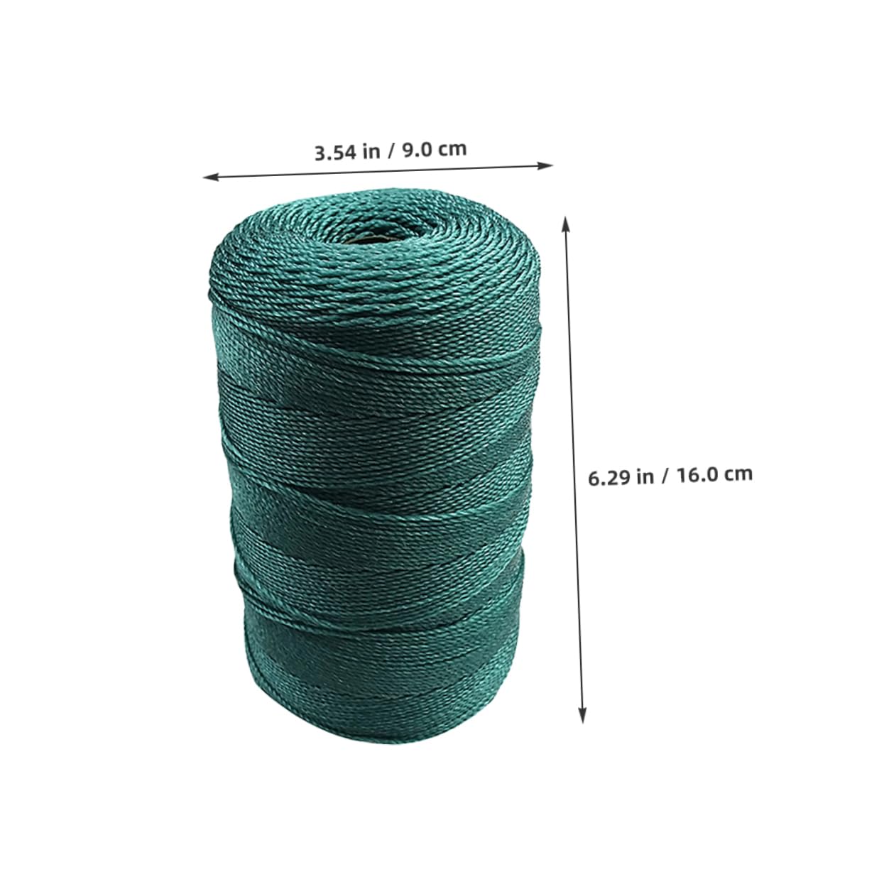 TOYANDONA 2 Cuerdas de Nylon Trenzado para Reparación de Redes de Pesca, Resistentes y Ligeras, Ideales para Lagos y Ríos, Color Verde, Pack de 2 Piezas