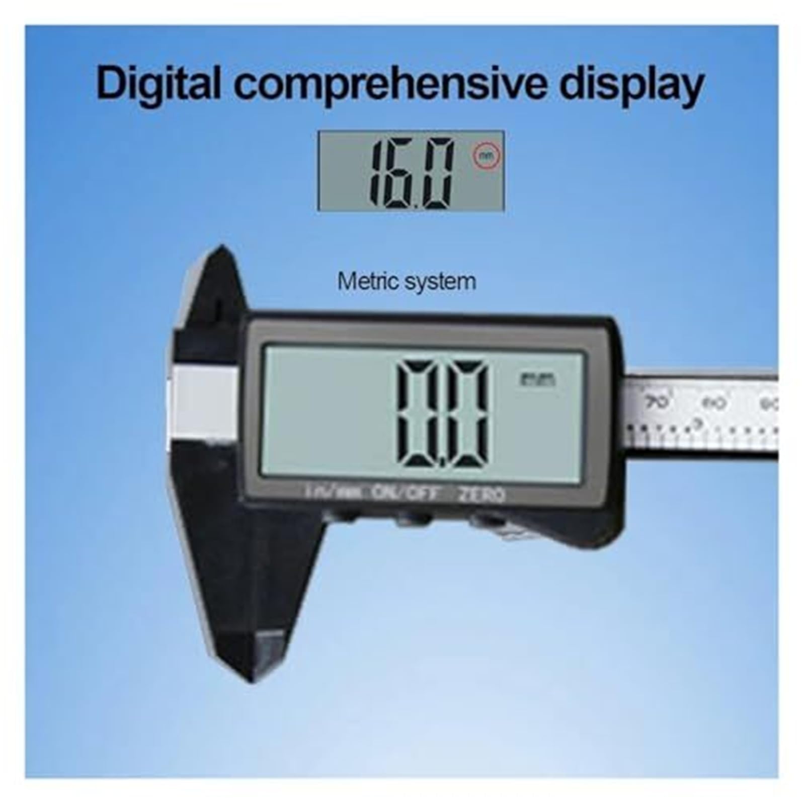 Elektronischer Messschieber, digitales Mikrometer-Messgerät for Zuhause, Industrie, Schmuck (Silber, 100 mm)(Silver 150mm)