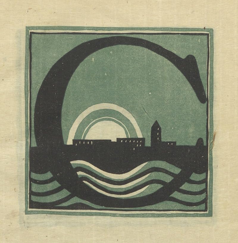 Litery zaprojektowane i wycięte na blokach linoleum Pl.03 (1920) plakat wydruk autorstwa Columbia University Teachers College (24 x 36)