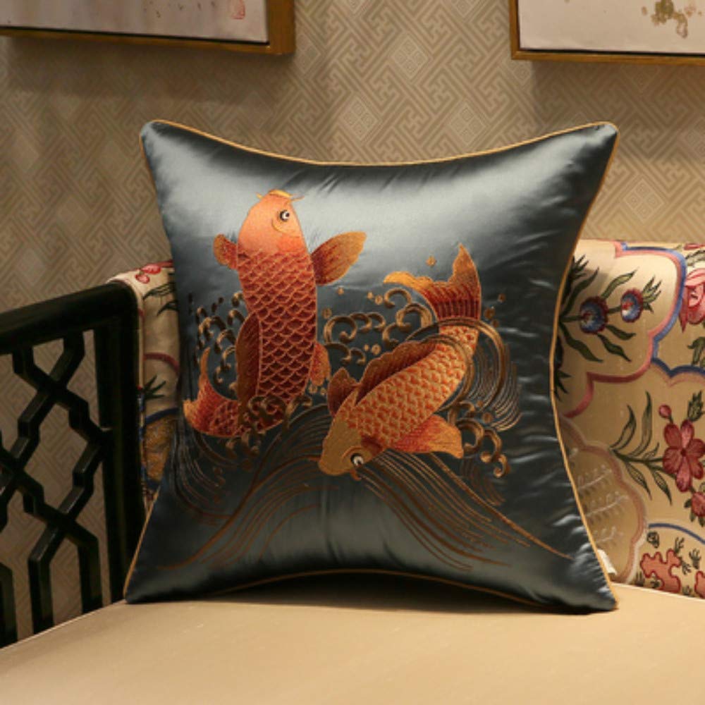 Oreiller de canapé de salon chinois en broderie traditionnelle