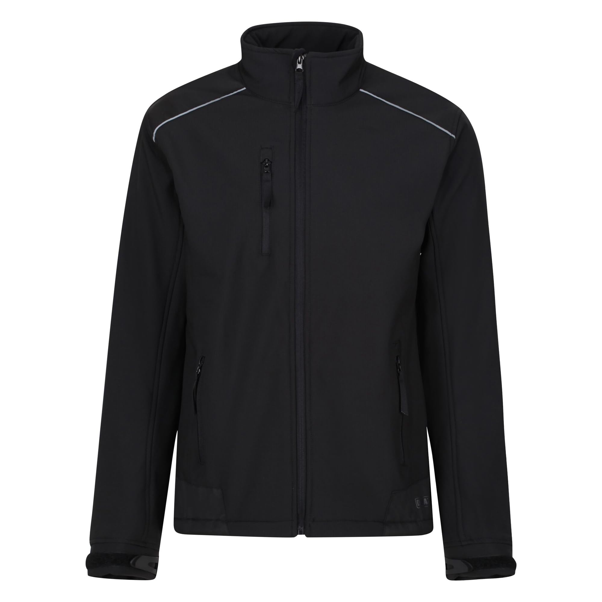 Regatta Mens Sandstorm Workwear Softshell Jacket (L) (Black/Black)