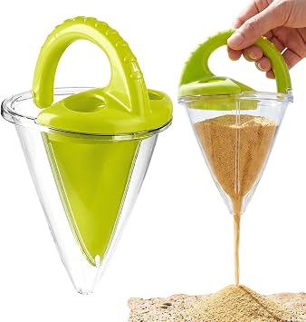 Drippy Sand Castle Maker Toys, Sand Water Mix Funnel Green