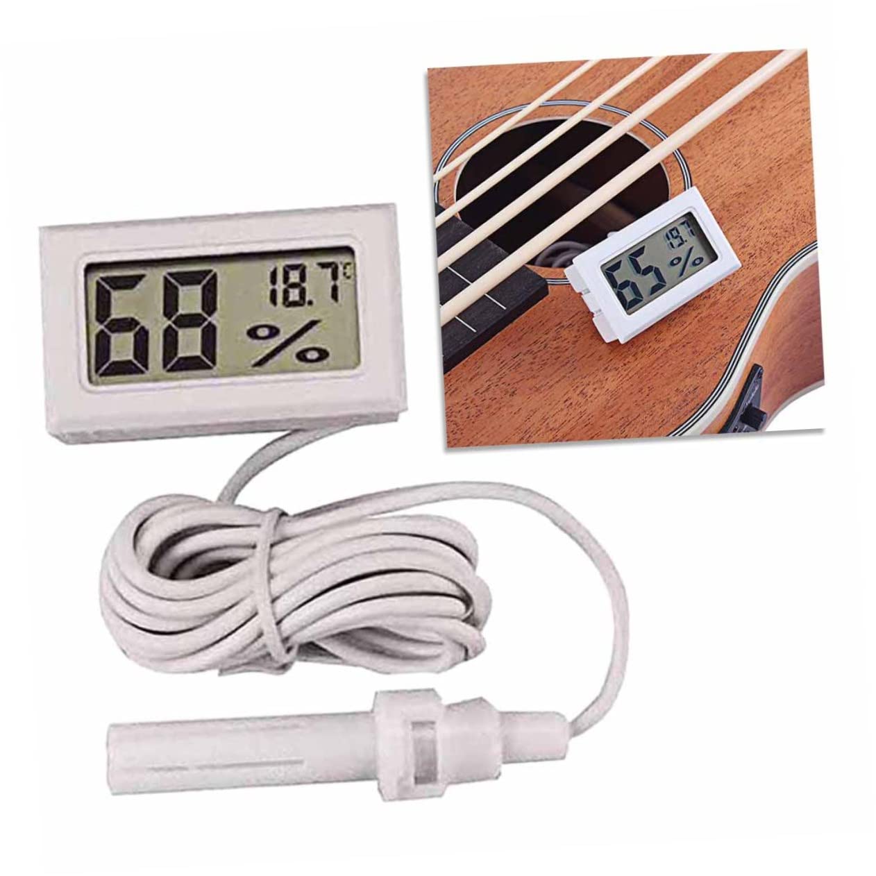 BCOATH Accurate Indoor Hygrometer Humidity Gauge Indoor Home Humidity Meter Indoor Humidity Meter Hygrometer Humidity Clock Humidity Meter Clock Ereader Thermometer