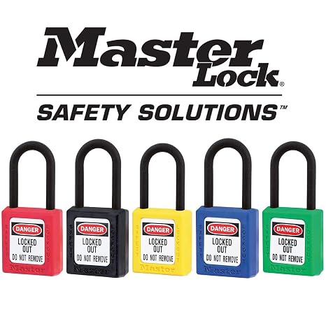 Master Lock 406RED Lockout Tagout Safety Padlock with Key